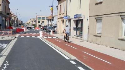 Avenue colonel Teyssier piste cyclable 